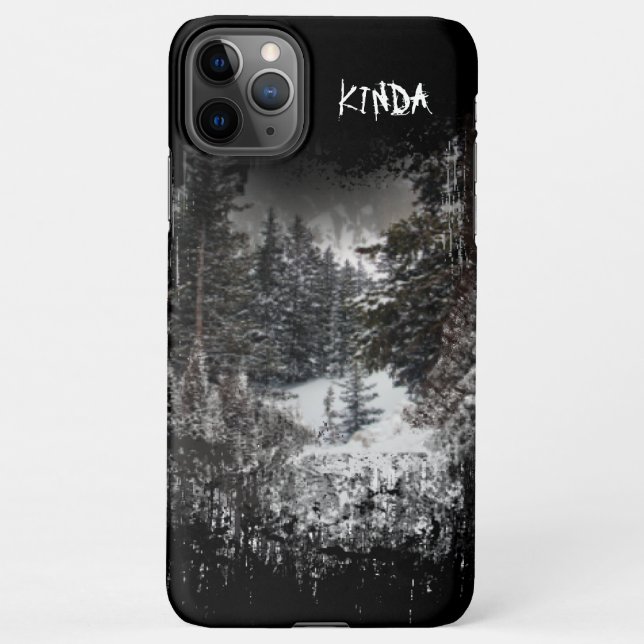 Funda Para iPhone Bosque oscuro | Estuche Snowley Forest Phone (Reverso)