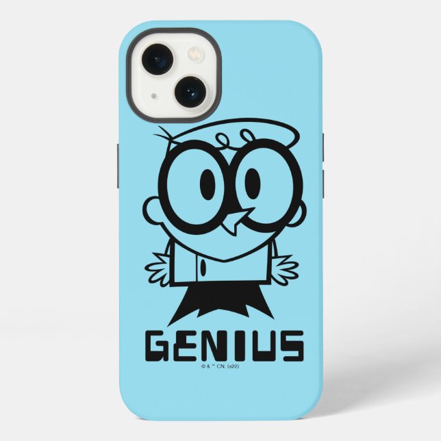 Funda Para iPhone Bosquejo gráfico de Dexter "Genio" (Reverso )