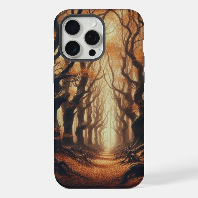 Funda Para iPhone Bosques góticos del otoño (Reverso )