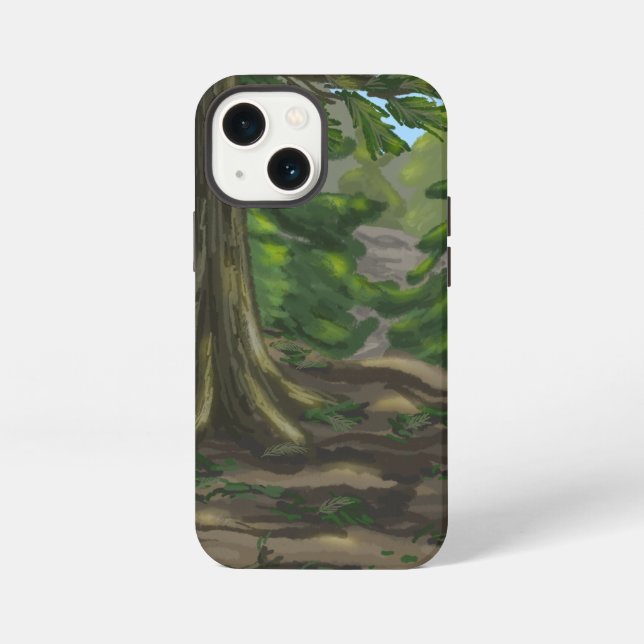 Funda Para iPhone Bosques Verdes (Reverso )