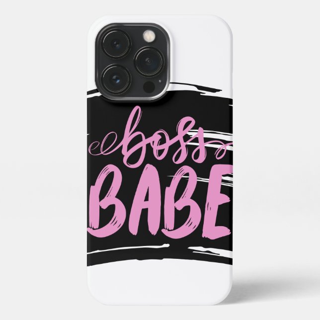 Funda Para iPhone Boss Babe (Reverso)