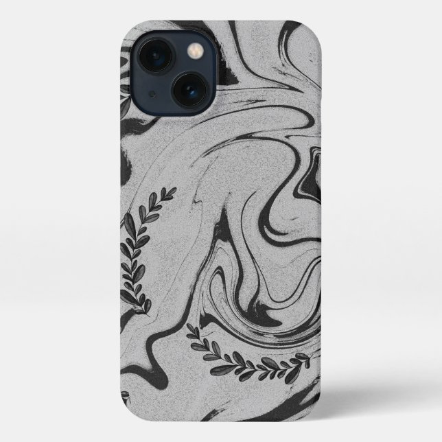 Funda Para iPhone Botanic Balance" Black & White Acrylic Wall Art  (Reverso )