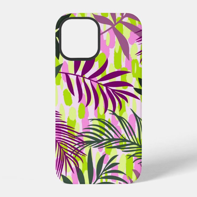 Funda Para iPhone Botanical seamless pattern mixed with geometric sh (Reverso )