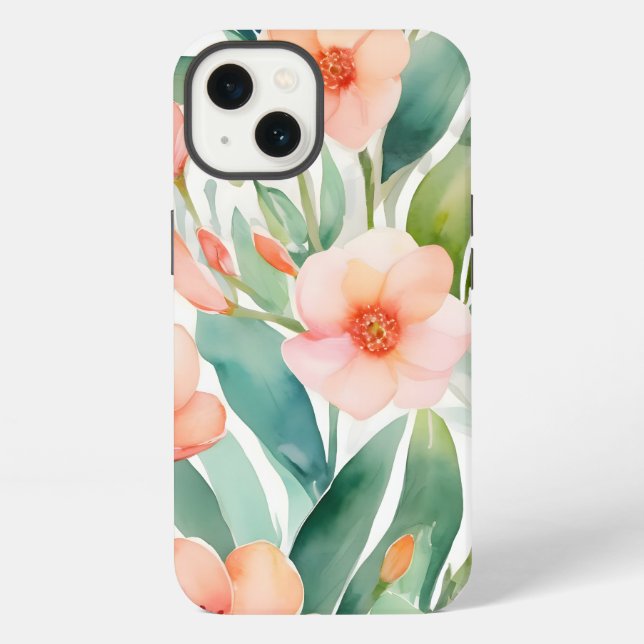 Funda Para iPhone Botánicas Frescas de Primavera (Reverso )