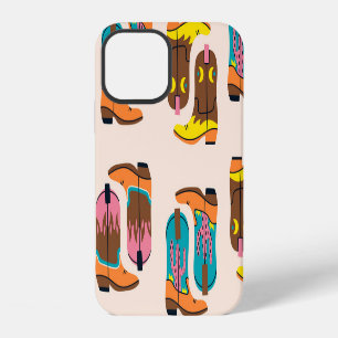 Funda Para iPhone 12 Botas de Vaquero del Salvaje Oeste: Concepto de Mo