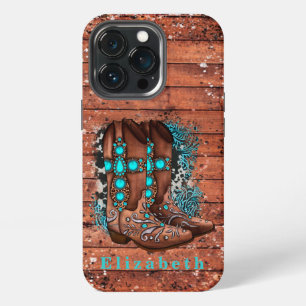 Funda Para iPhone 13 Pro Botas vaqueras country personalizadas