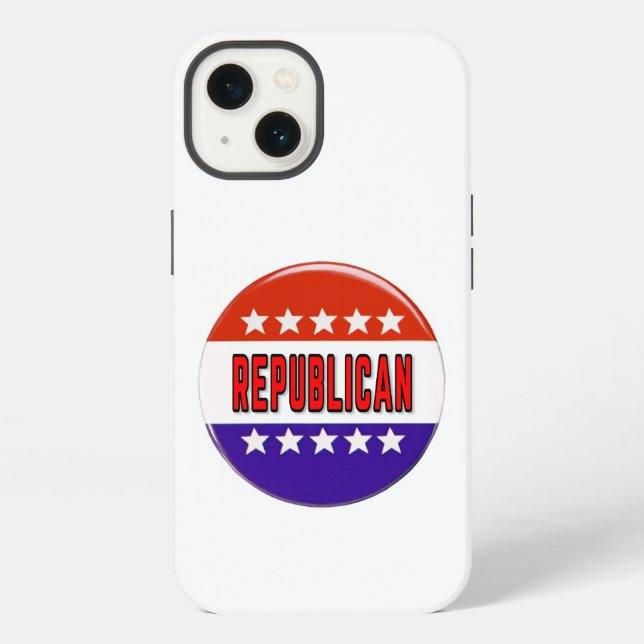 Funda Para iPhone Botón Republicano (Reverso )