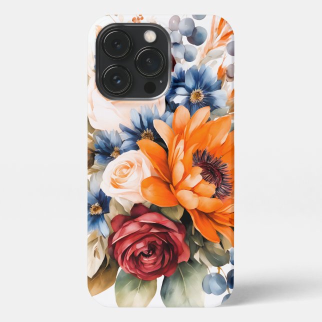 Funda Para iPhone Bouquet floral de girasol (Reverso)