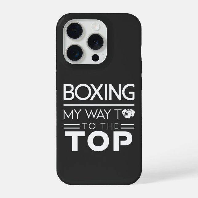 Funda Para iPhone Boxing Motivation Quote Bold Minimal Typography (Reverso )
