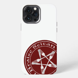 Funda Para iPhone 13 Pro Max Braise Seitan Vegano Pentagrama (versión ligera)