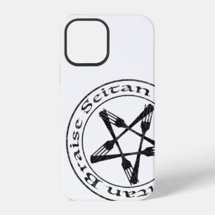 Funda Para iPhone 12 Braise Seitan Vegano Pentagrama (versión oscura)