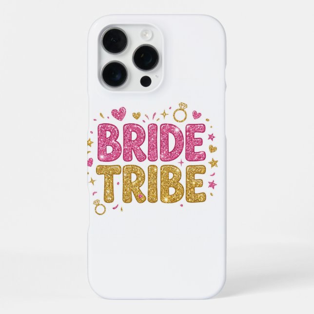 Funda Para iPhone Bride Tribe Glitter iPhone Case (Reverso )