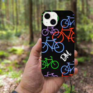 Funda Para iPhone 14 Bright Bicycles Pattern Monogram