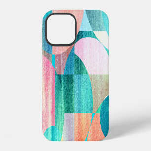 Funda Para iPhone 12 Brillante, Colorido Geométrico Abstracto
