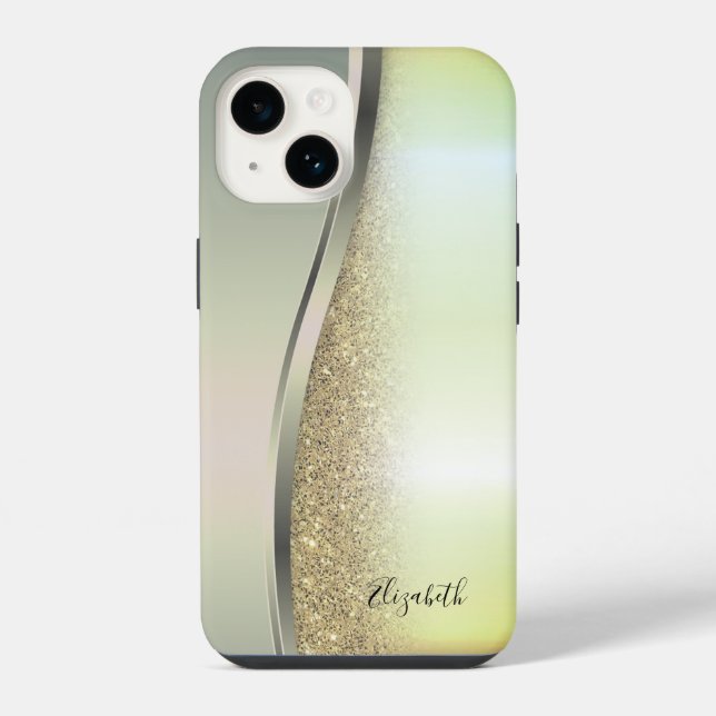 Funda Para iPhone Brillante Fresco de Moda  (Reverso )