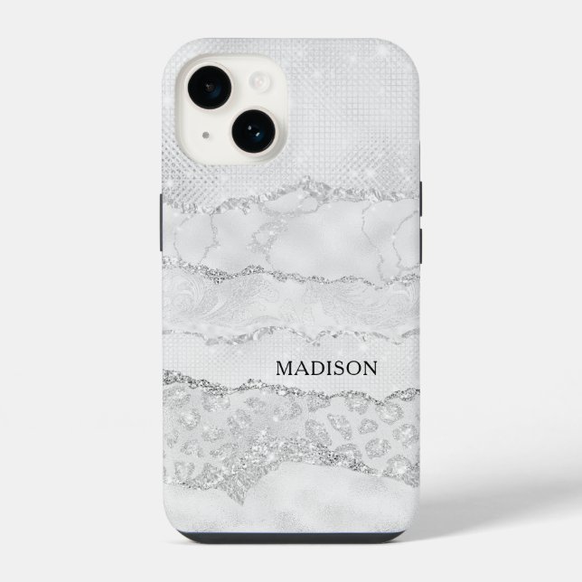 Funda Para iPhone Brillo de destellos blancos (Reverso )