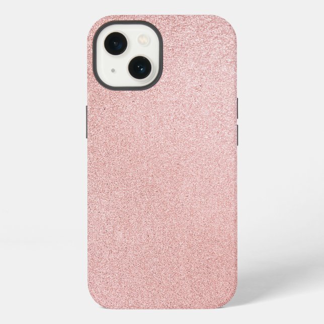 Funda Para iPhone Brillo de rosa destella (Reverso )