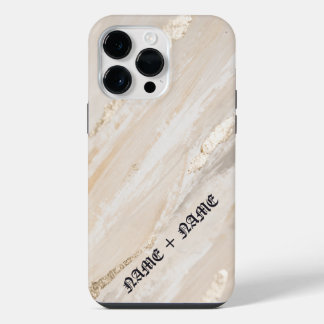 Funda Para iPhone 14 Pro Max Brillo dorado marrón elegante