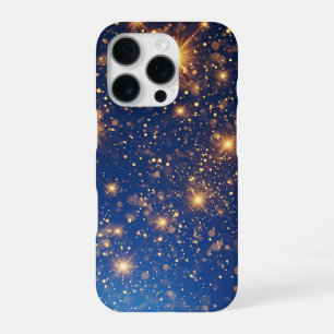Funda Para iPhone 16 Pro Brillo Dorado y Destellos