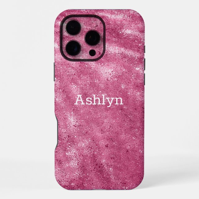 Funda Para iPhone Brillo Glamuroso Rosa  (Reverso )