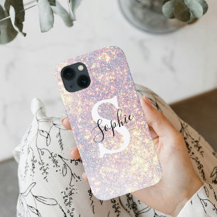 Brillo Moderno   Personalizado Inicial Femenino