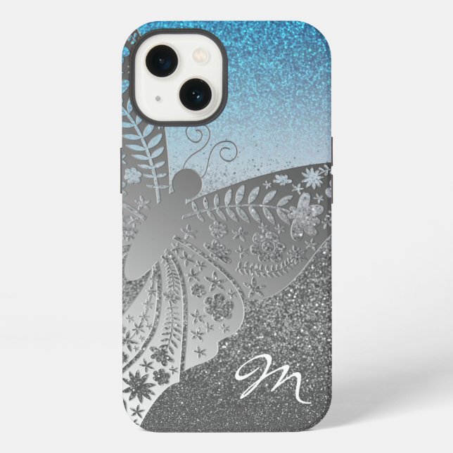 Funda Para iPhone Brillo Plateado (Reverso )