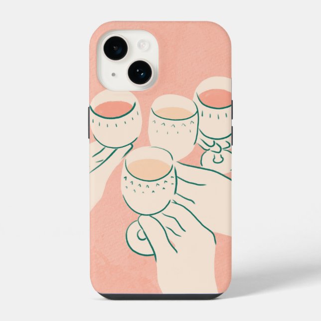Funda Para iPhone Brindis por Buenos Momentos (Reverso )
