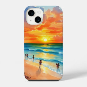 Funda Para iPhone 14 Brisa Oceánica y Cielos Ardientes