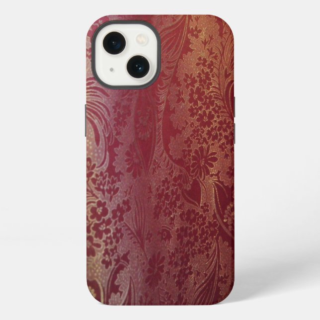 Funda Para iPhone Brocado Chino Rosa (Reverso )