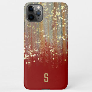 Funda Para iPhone 11Pro Max Brochas de pincel y puntos de confetti con monogra