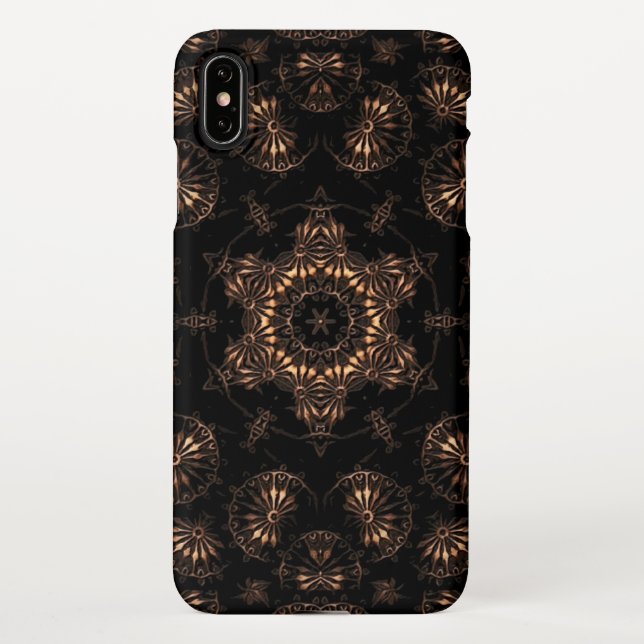 Funda Para iPhone Bronce Age Mandala (Reverso)