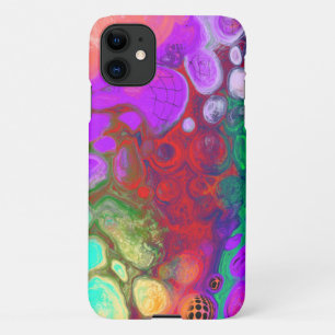 Funda Para iPhone 11 Brote de colores del arte fluido digital