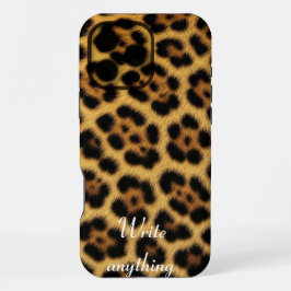 Funda Para iPhone 16 Pro Max ​Brown Faux Tiger Fur Animal Print iPhone Case