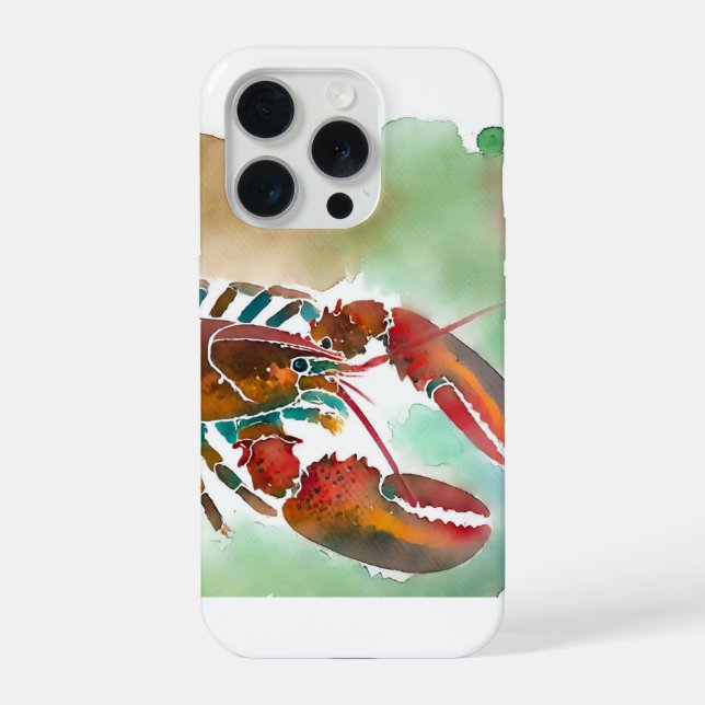 Funda Para iPhone Brown Lobster 180724AREF122 - Watercolor (Reverso )