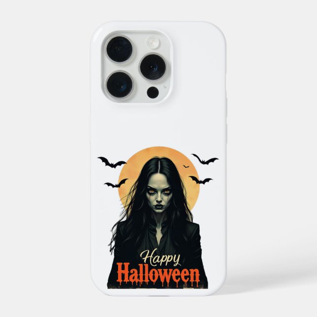 Funda Para iPhone Bruja gótica de Halloween (Reverso )