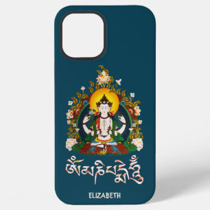 Funda Para iPhone 12 Pro Max Buda Amitabha Om Mani Padme Hum Diseño Tibetano