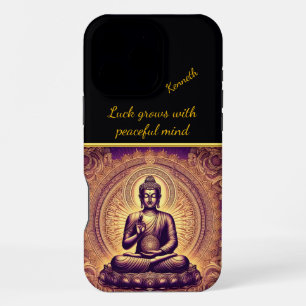 Funda Para iPhone 16 Pro Max Buda en un jardín de lotos pacífico