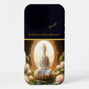 Funda Para iPhone 16 Pro Max Buda en un jardín de lotos pacífico