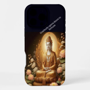 Funda Para iPhone 16 Pro Max Buda entre flores de loto.