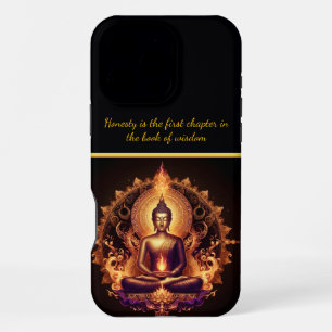 Funda Para iPhone 16 Pro Max Buda radiante en un momento de calma.