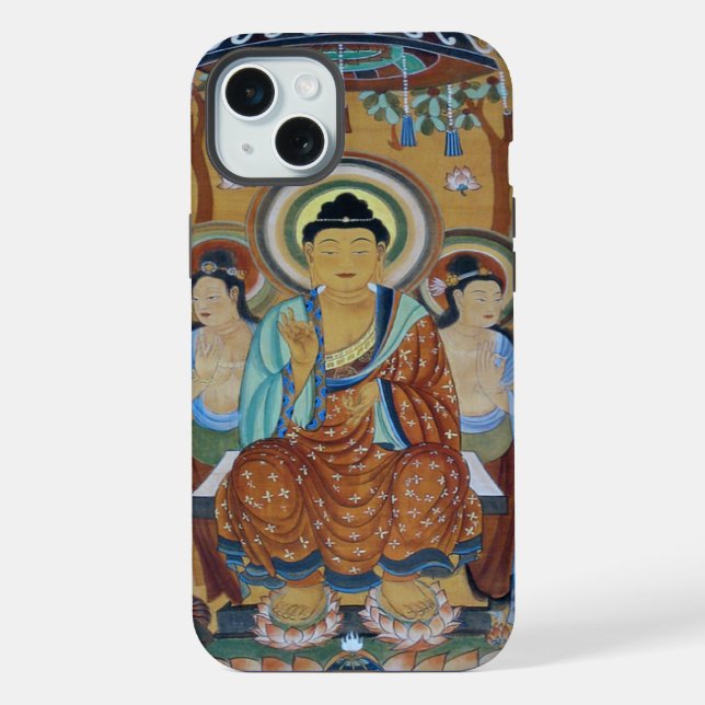 Funda Para iPhone Buda rodeado de bodhisattva (Reverso )