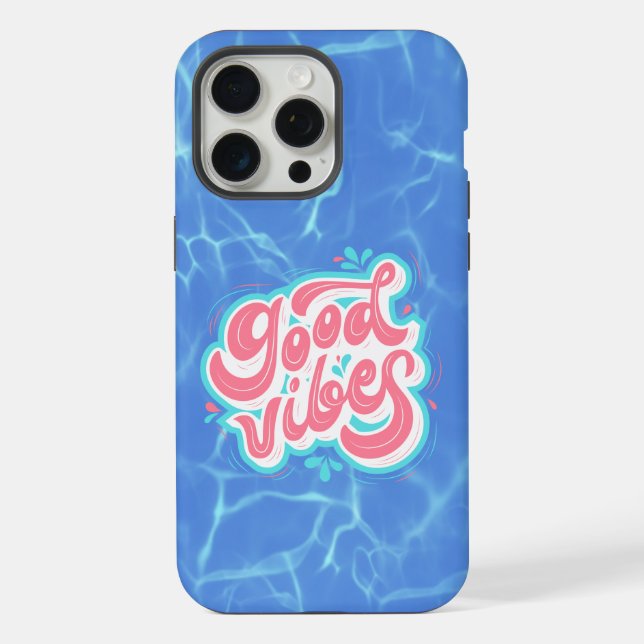 Funda Para iPhone Buena playa de Vibes/piscina (Reverso )
