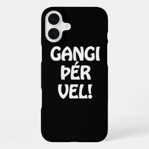 Funda Para iPhone 16 Plus ¡BUENA SUERTE! GOOD LUCK! idioma islandés