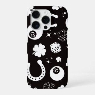 Funda Para iPhone 16 Pro Buena suerte Horseshoe Shamrock