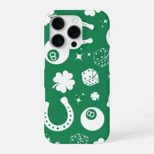 Funda Para iPhone 16 Pro Buena suerte Horseshoe Shamrock