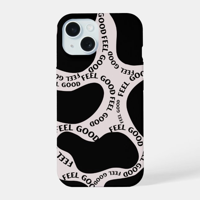 Funda para iPhone 'Buena Vibra' Tipografía Abstrac (Reverso )