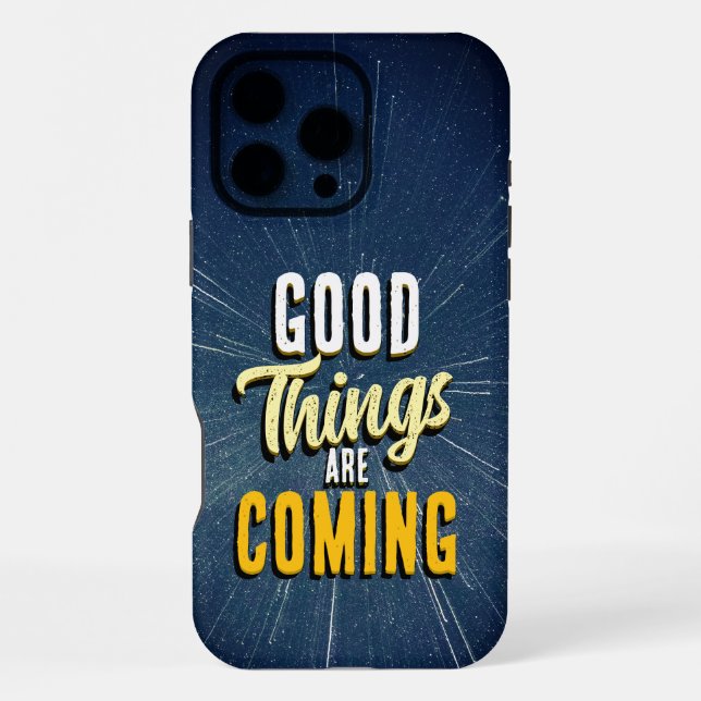 Funda Para iPhone Buenas Cosas Están Llegando (Reverso )