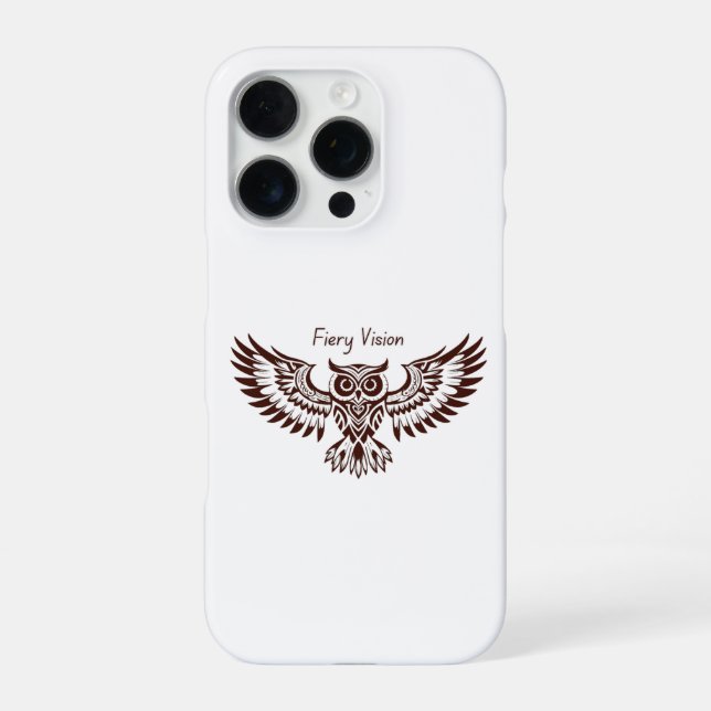 Funda Para iPhone Búho Fénix – Visión Ígnea (Reverso)