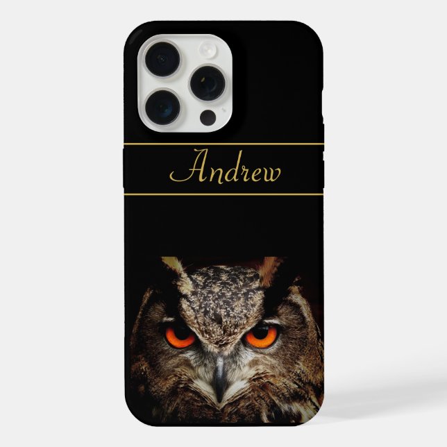 Funda Para iPhone Búho Fiero Genial (Reverso )