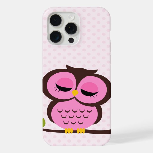 Funda Para iPhone Búho Rosa Dulce (Reverso )